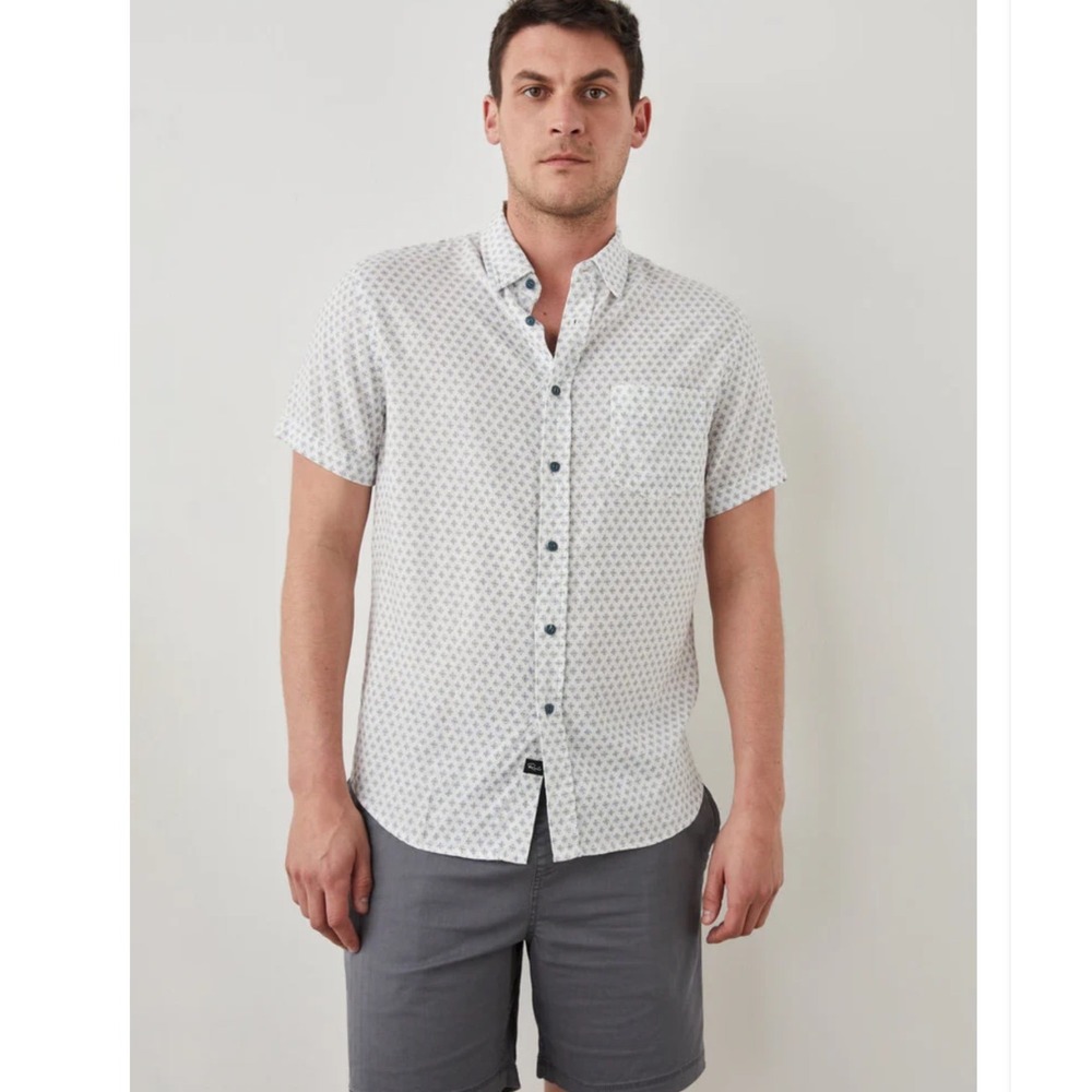 Rails Carson‎ Diamond Geo Cream Button Down 2x NWT